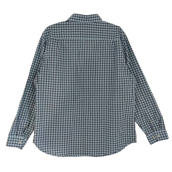 Merona Men's Long Sleeve Checked Cotton Button Down Shirt, Size L. - Picture 2 of 8